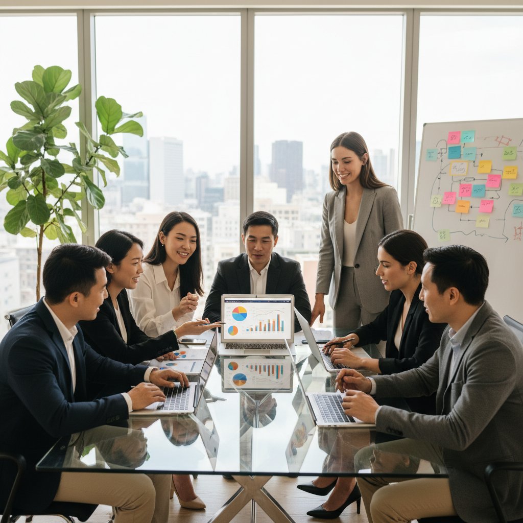 Zespół Tapuxa w biurze